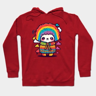 Colorful Alpaca kawaii Hoodie